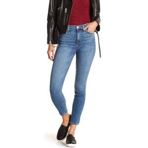 Hudson Jeans Blair Faded Whiskered High Rise Skinny Ankle Jeans Blue Size 26 NWT